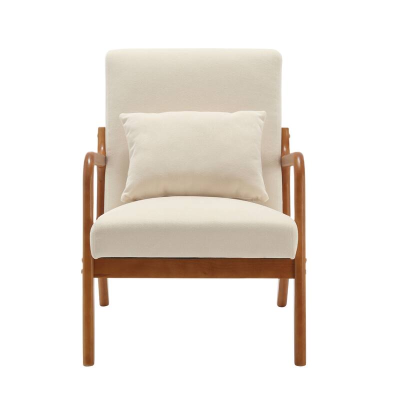 Modern Accent Chair Solid Wood Padding Lounge Armchairs - 23.23" * 29.53" * 30.71"
