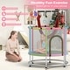 preview thumbnail 8 of 38, Gymax 6-in-1 Kids Trampoline Combo 55'' Toddler Play Activity Center