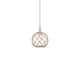 Option Polished Nickel / Clear Glass with Brown Rope