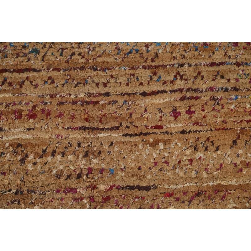Moroccan Oriental Area Rug Handmade Jute Carpet - 9'5"x 13'4"