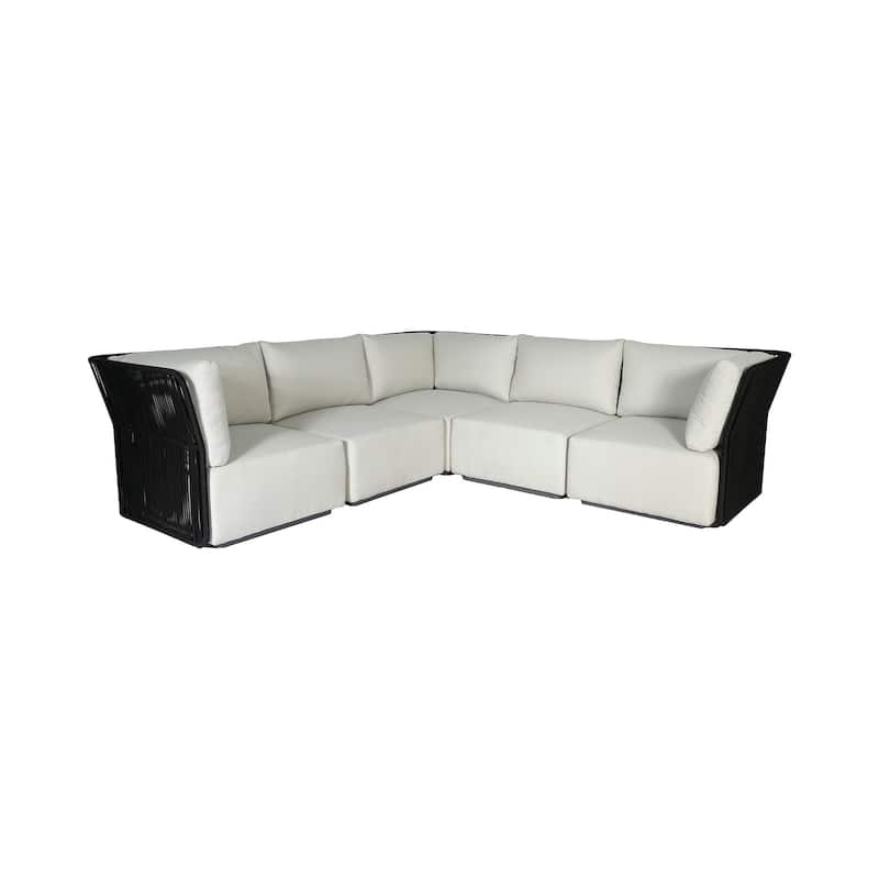 Penny Outdoor L-Shaped Upholstered Sectional
