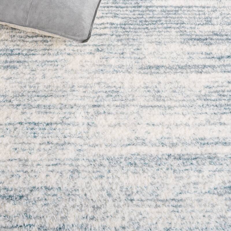 SAFAVIEH Tahoe Shag Yaprak Abstract 1.2-inch Thick Rug