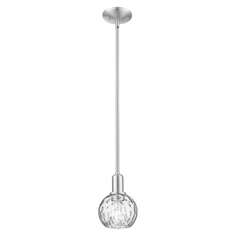 Innovations Lighting Endless Possibilities Arcadia - Athens Water Glass - 1 Light 6" Stem Hung Mini Pendant