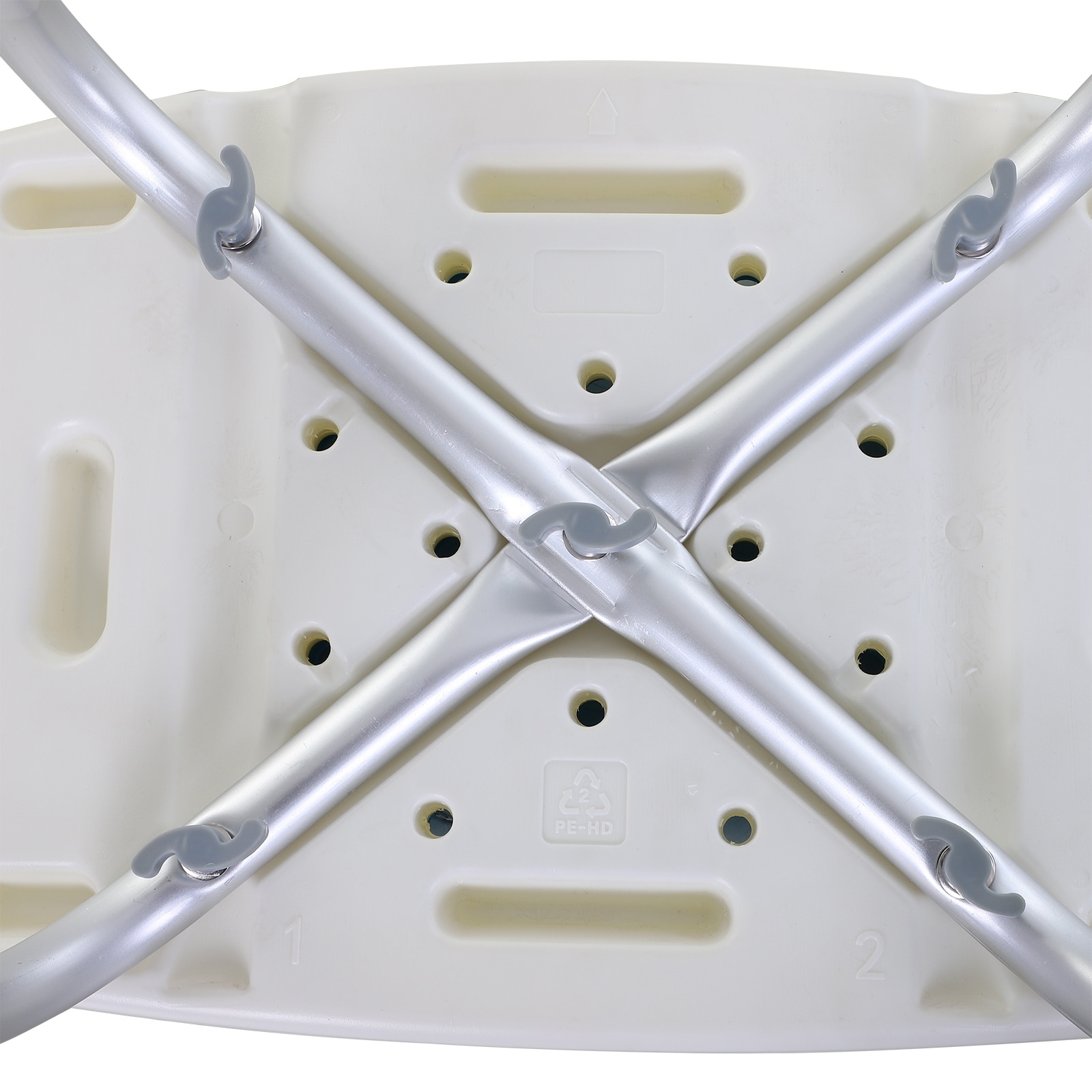 Homcom 6 Level Adjustable Curved Bath Stool Spa Shower Chair Non Slip Design for the Elderly Injured Pregnant Women On Sale Bed Bath Beyond 31074140