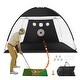 preview thumbnail 2 of 18, VEVOR Golf Net, Indoor Outdoor Home Golf Swing Training for Backyard Driving Chipping, Gift for Men, Golf Lovers, Sports Game Black  10x7ft - Set
