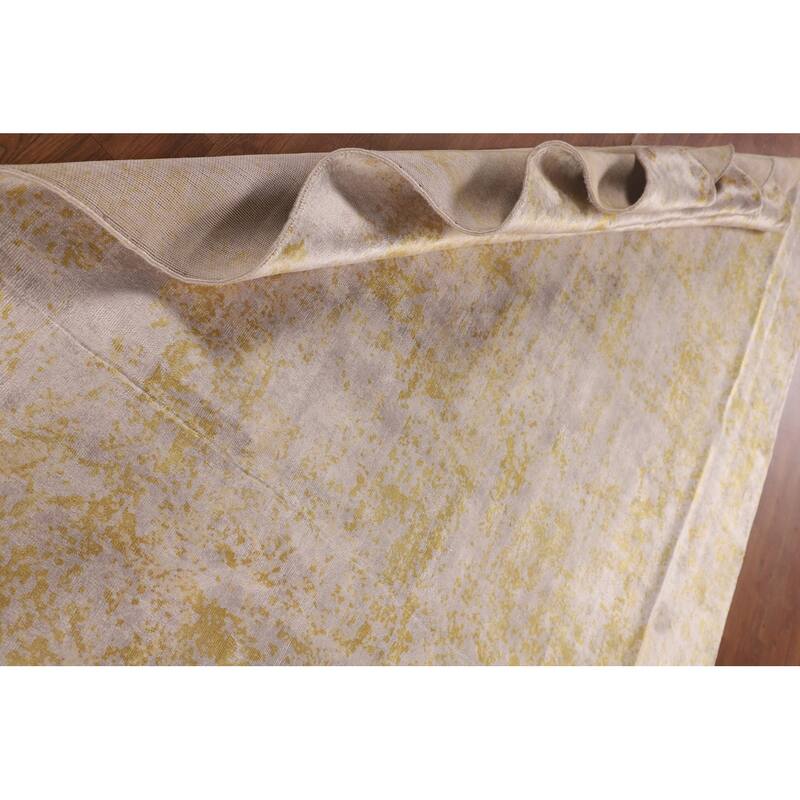 Multi-Color Abstract / Modern Area Rug Handmade Wool Carpet - 6'6"x 9'9"