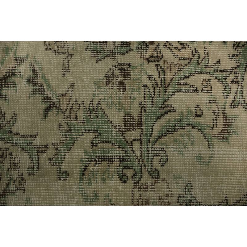 Hand Knotted Oriental 100% Wool Carpet Transitional Floral Beige & Ivories Anatolian Area Rug - 8' 11'' X 6' 6''