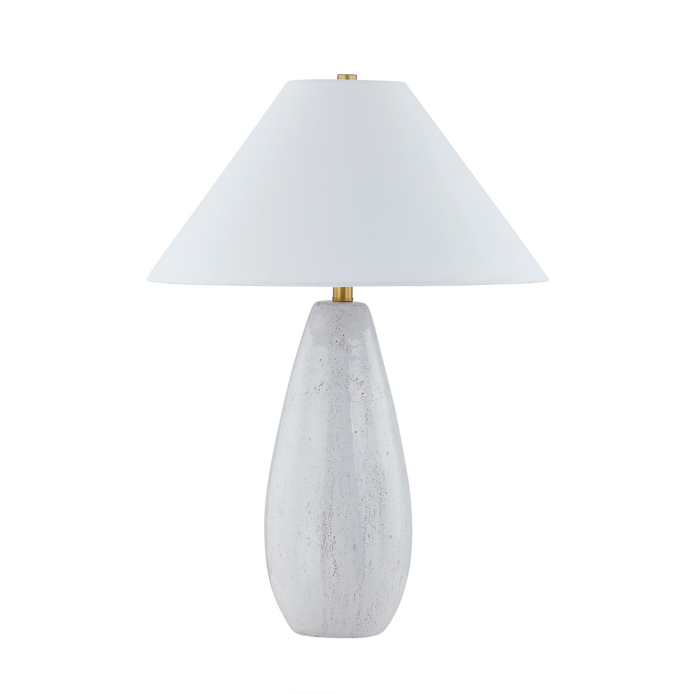 Veda 28" Table Lamp with Linen Shade, White