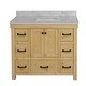preview thumbnail 11 of 10, KitchenBathCollection Tuscany 48" Bathroom Vanity with Carrara Marble Top