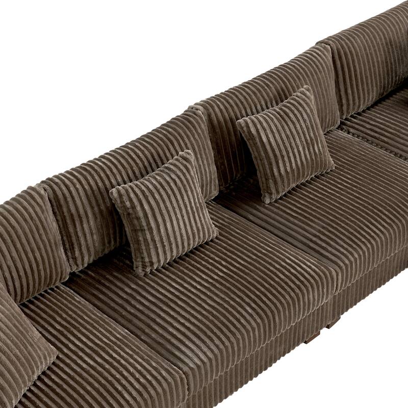 Anne 150" W Oversized Upholstered Modular Sectional Sofa