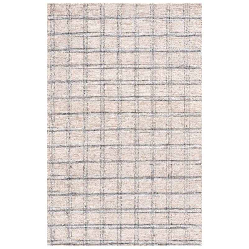 SAFAVIEH Handmade Natural Fiber Karyme Casual Wool Rug - 3' x 5' - Blue/Beige