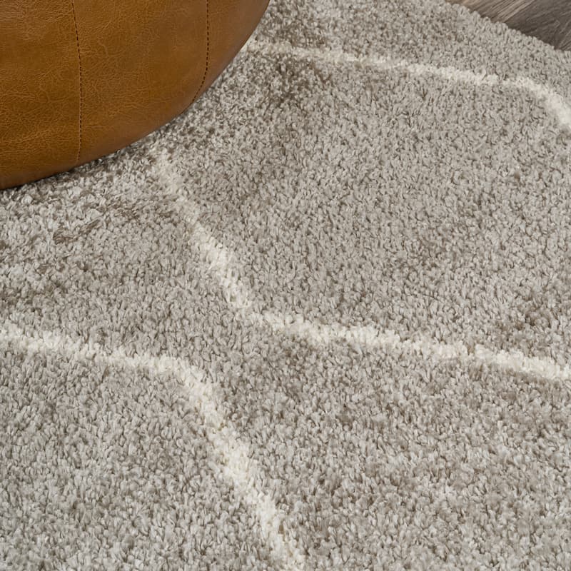 JONATHAN Y Petra Moroccan Diamond Shag Area Rug