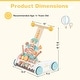 preview thumbnail 3 of 8, Costway Wooden Baby Walker Ice Cream Cart Toy with Sweet Accessories & - See Details