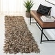 preview thumbnail 80 of 90, SAFAVIEH Handmade Leather Shag Alois Modern Rug 2' x 8' Runner - Beige - Runner