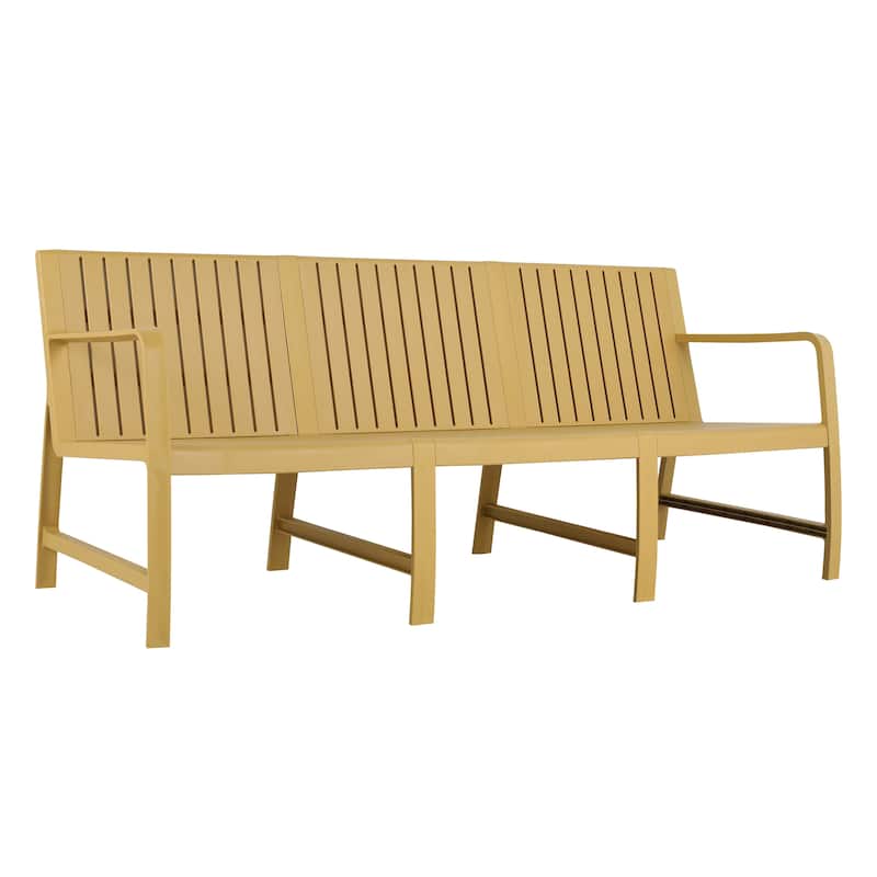 1-Piece Indoor/Outdoor Furniture 3-Seater Sofa Waterproof PP Material - Easy Assembly Patio Conversation Set