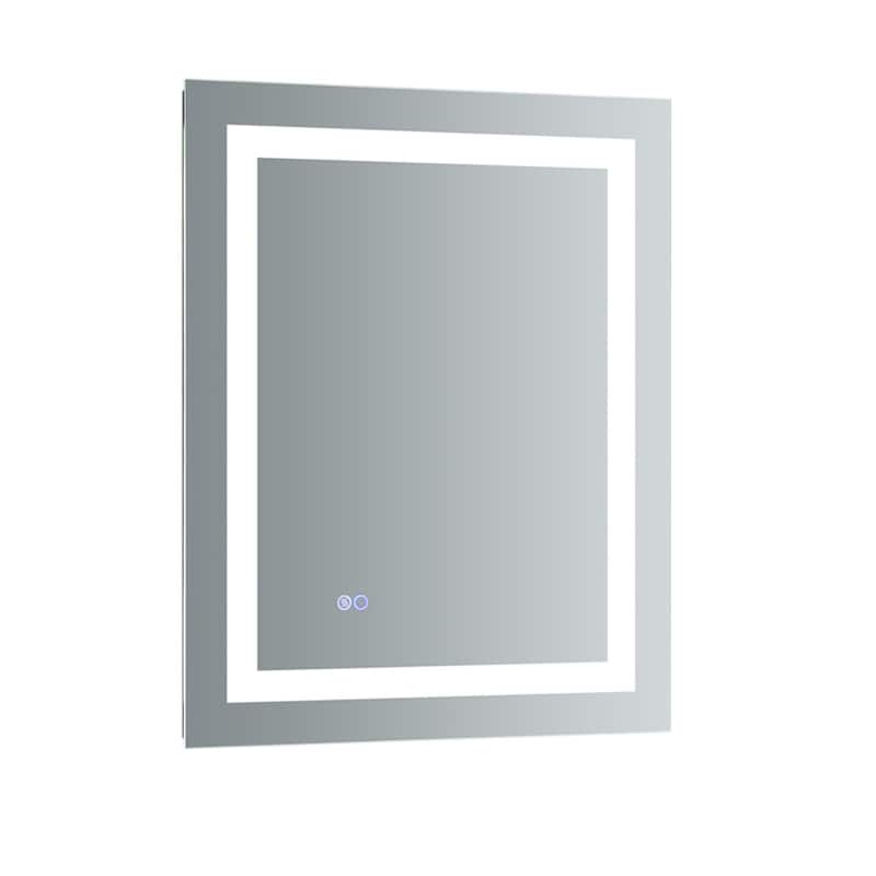 Fresca Luminosa 30" x 24" Framed Bathroom Mirror with LED Lighting and - Mirror