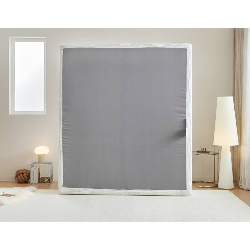 15 Inch Full Size All-in-One Mattress & Bed Frame with Cooling Fabric, Pressure Relief, Motion Isolation, No Assembly Required