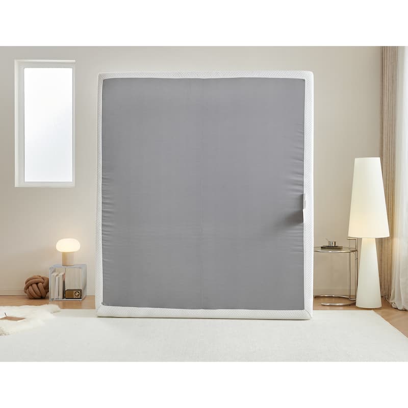 15 Inch Queen Size All-in-One Mattress & Bed Frame with Cooling Fabric, Pressure Relief, Motion Isolation, No Assembly Required