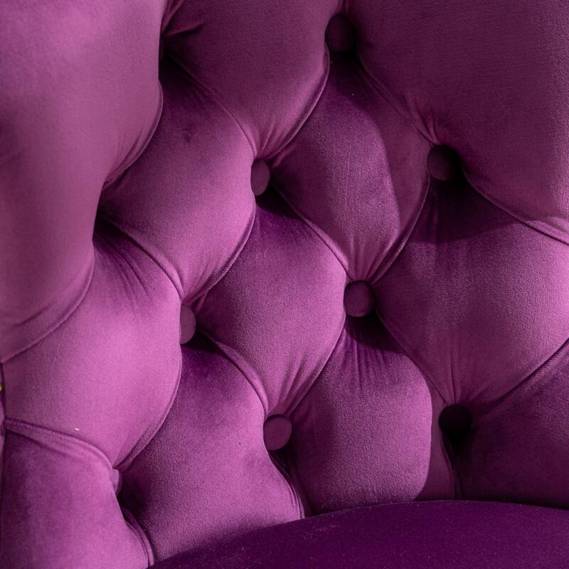 Roomfitters Swivel Velvet Bar Stools Set of 2, Adjustable Height Tufted Upholstered Counter Chairs with 17.7" Base and Backrest