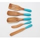 preview thumbnail 6 of 4, Mad Hungry 5-Piece Acacia Wood Mini Spurtle Set Teal