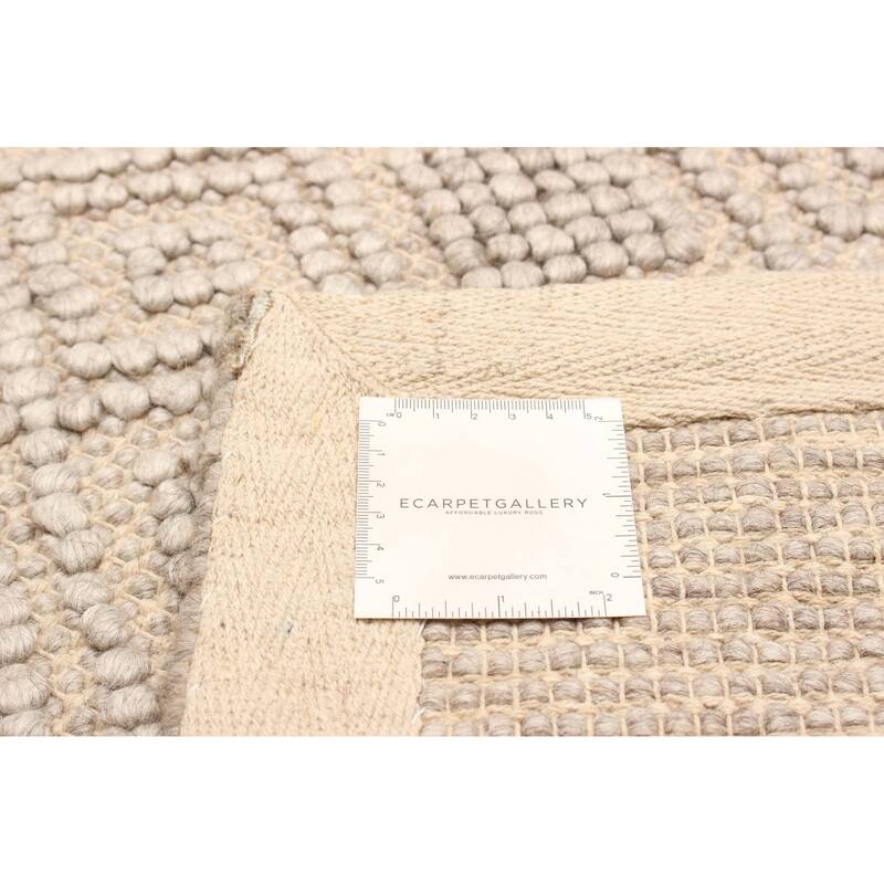 ECARPETGALLERY Braid weave Sienna Tan Wool Rug - 5'2 x 7'3