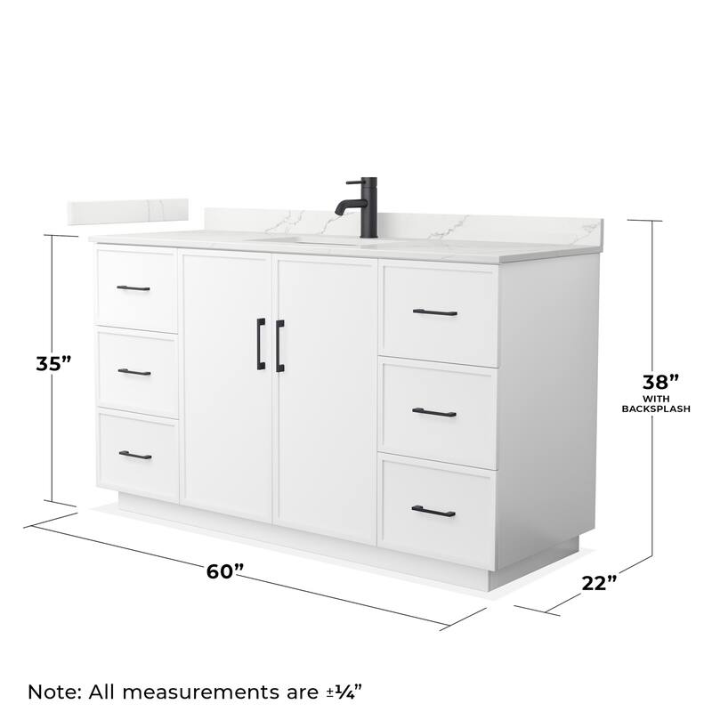Wyndham Collection WCH7474-60S-QTZ-UNSMXX Elan TK 60" Free Standing
