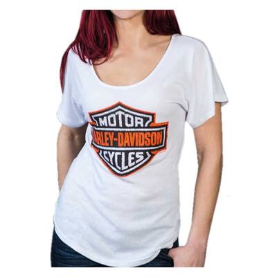 White Harley Davidson Tops Find Great Women S Clothing Deals