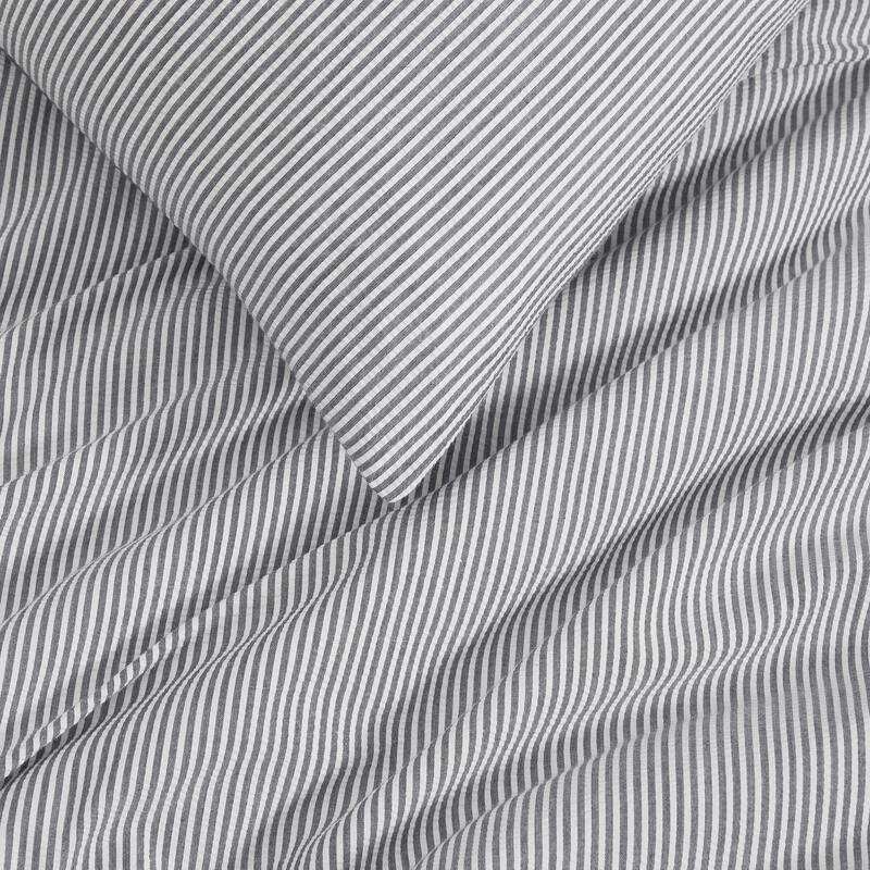 Tommy Hilfiger Sandbar Stripe Cotton Reversible Blue Comforter Set