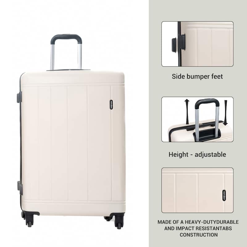 9-Piece Set ABS+PC Hardshell Carry on Luggage Set with bags