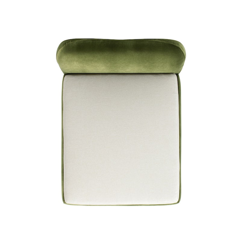 Jennifer Taylor Home Roman Upholstered Modern Pet Bed, Small to Medium Dog or Cat - Olive Green