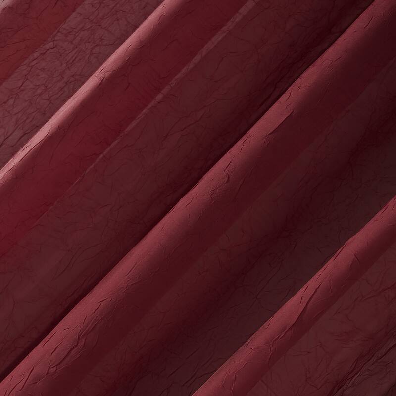 No. 918 Erica Sheer Crushed Voile Single Curtain Panel, Single Panel