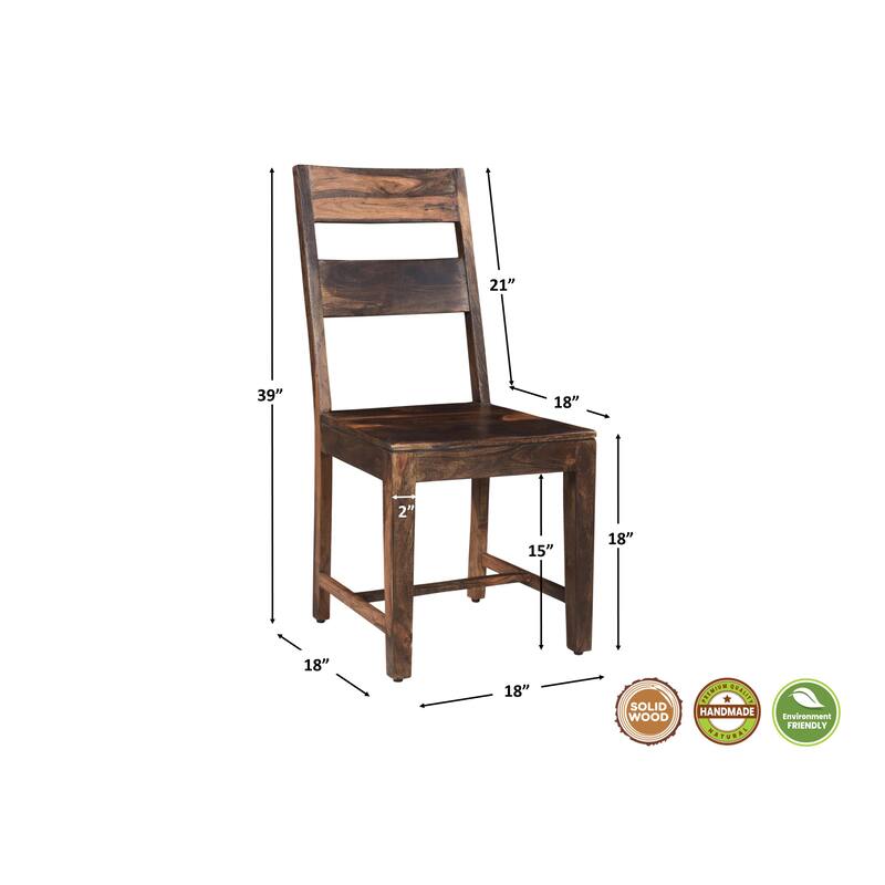 Avenue 9-piece Live Edge Solid Wood Dining Set