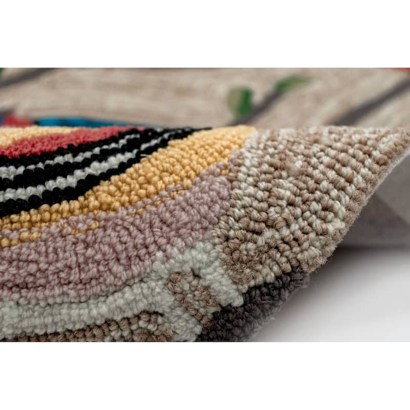 Liora Manne Frontporch Birds Indoor/Outdoor Rug Multi 5'X7'6"