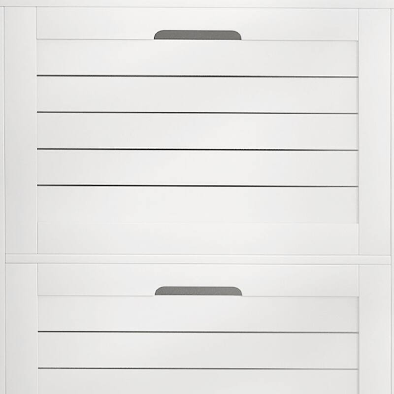 Modern Minimalist Wooden Shoe Storage Cabinet with Anti-tipping Device