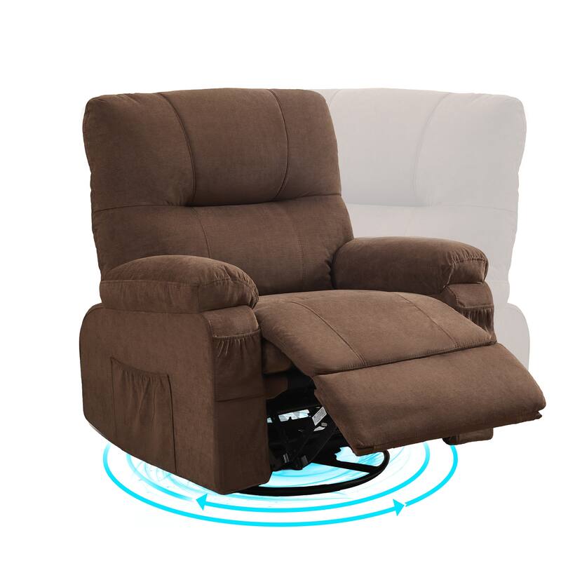 Recliner chair,360 degree rotating swing single sofa chair, equipped with soft cushion and backrest, comfortable armchair