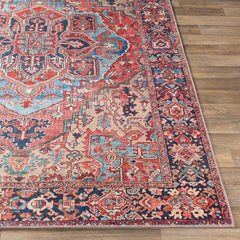 Livabliss Adenia Vintage Medallion Printed Area Rug