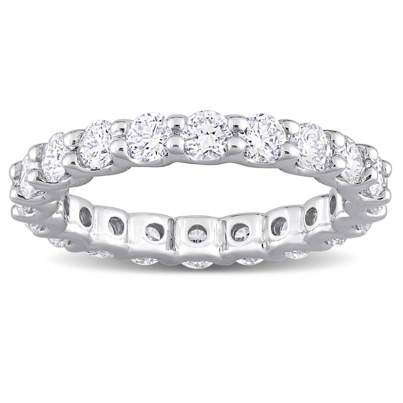 2ct TW Lab-Grown Diamond Eternity Band in 14k White Gold
