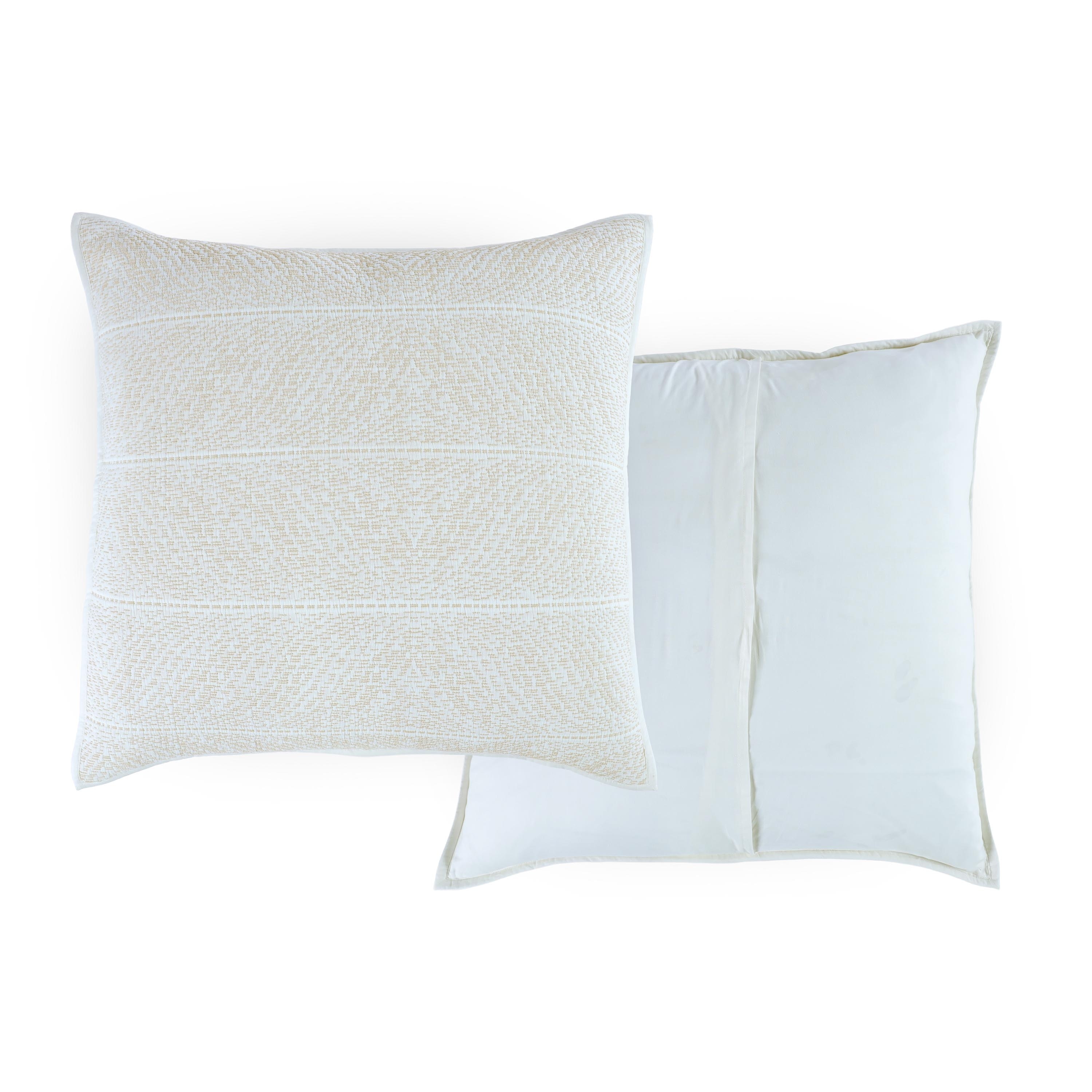 Southern Tide Tideline Coverlets Euro White Sand Sham