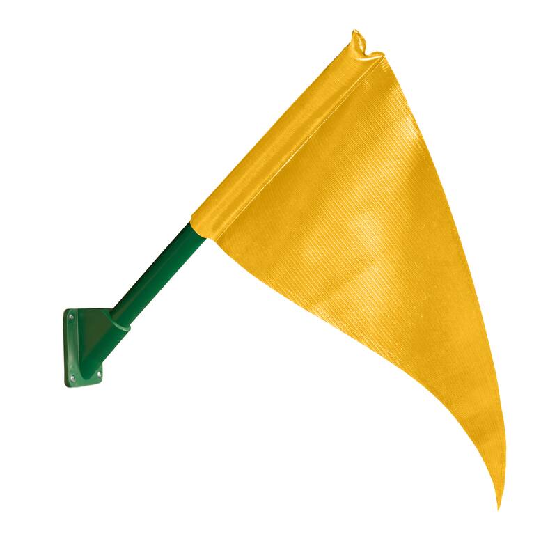 Gorilla Playsets Swing Set Flag Kit - Green or Yellow - Yellow