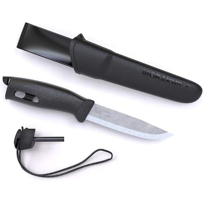 Morakniv Companion Spark ‎Fixed Blade Knife with Fire Starter - Black