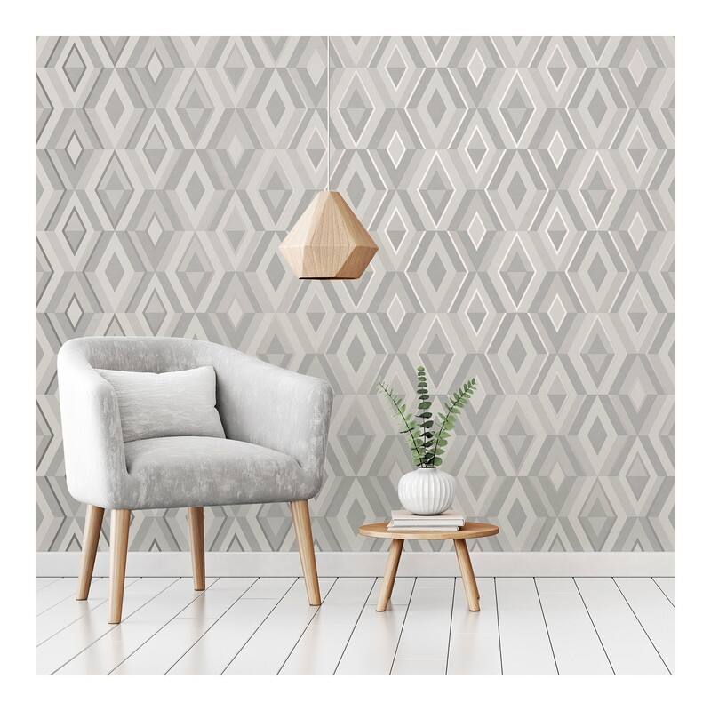 Fine Decor Shard Stone Geometric Wallpaper - 20.5 x 396 x 0.025