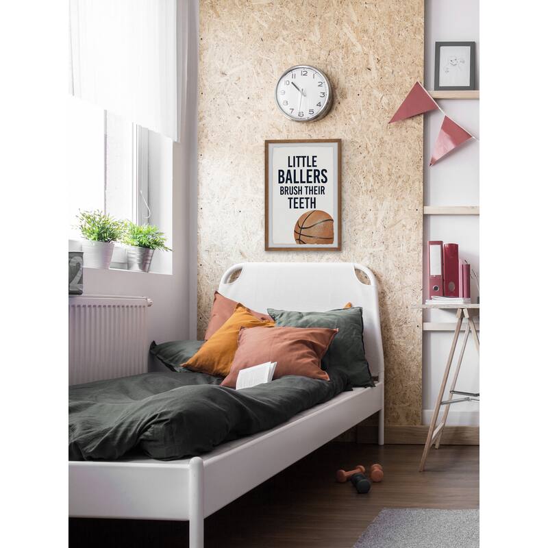 Little Ballers I Framed Wall Art, Elegant Home Touch - Sophisticated Artwork for Refined Décor