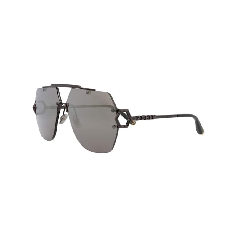 Philipp Plein Aviator-Frame Metal Sunglasses
