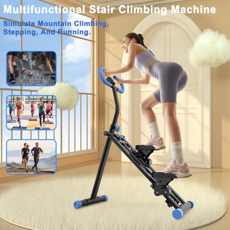 Stair Stepper with Resistance Home-Upgrade Vertical Climber Workout Machine for Full-Body Exercise Climber Fitness Equipment
