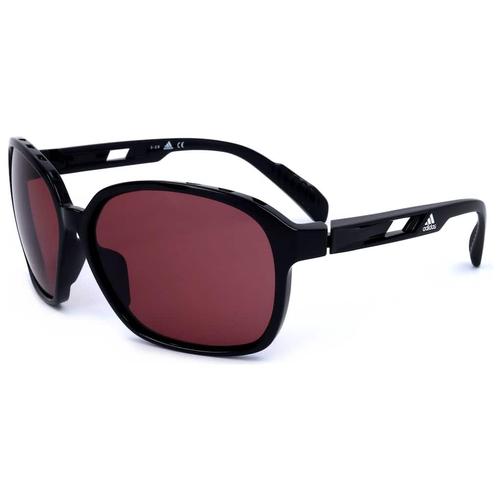 Adidas Sport Woman 62mm Shiny Black Sunglasses SP0013-01Y-62