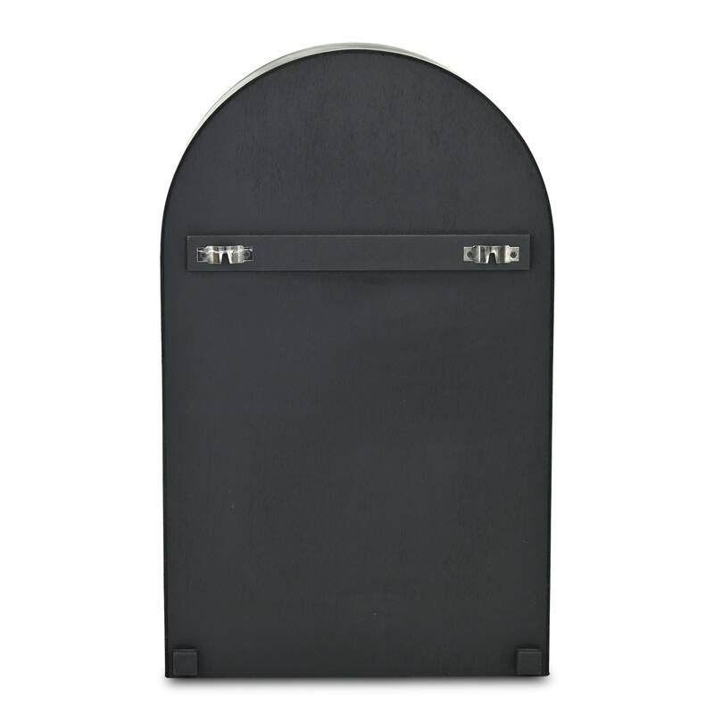 Mireza Ornate Framed Black & Gold 2 Tier Wooden Wall Shelf - N/A