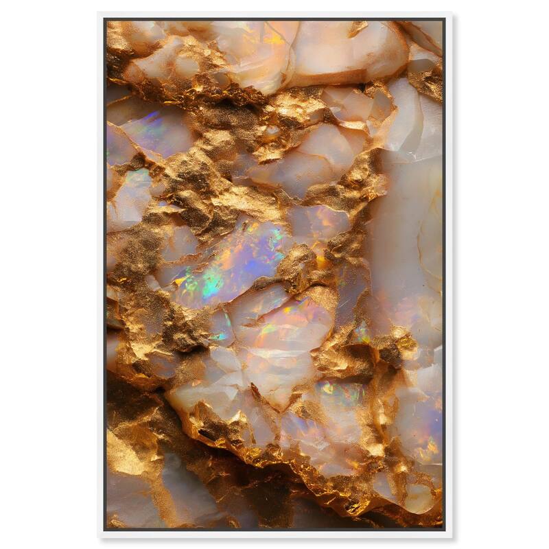 Mythic Gleam Canvas by Art Remedy - White - 20" x 30"