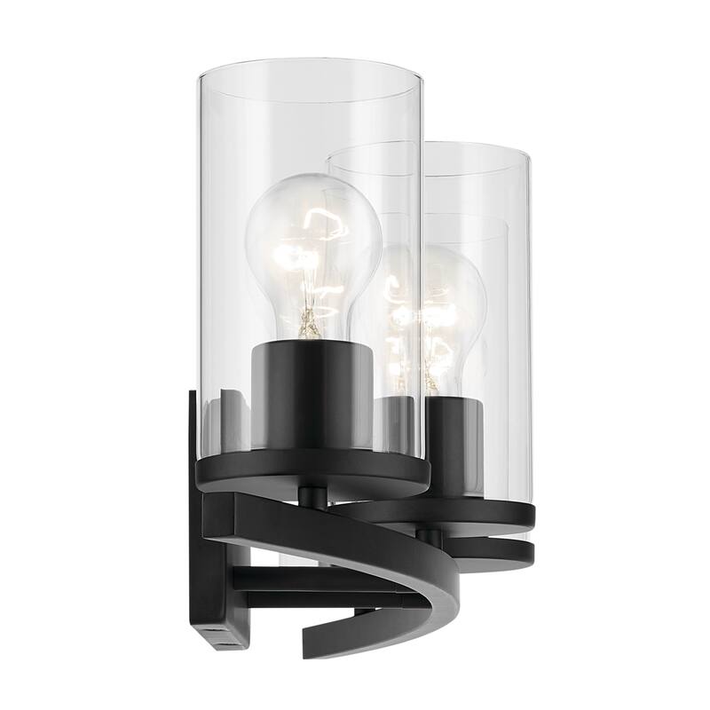 Kichler Lighting Crosby Bathroom Vanity Light with Clear Glass
