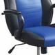 Rue 27 Inch Ergonomic Office Chair, Faux Leather Swivel Seat, Black ...