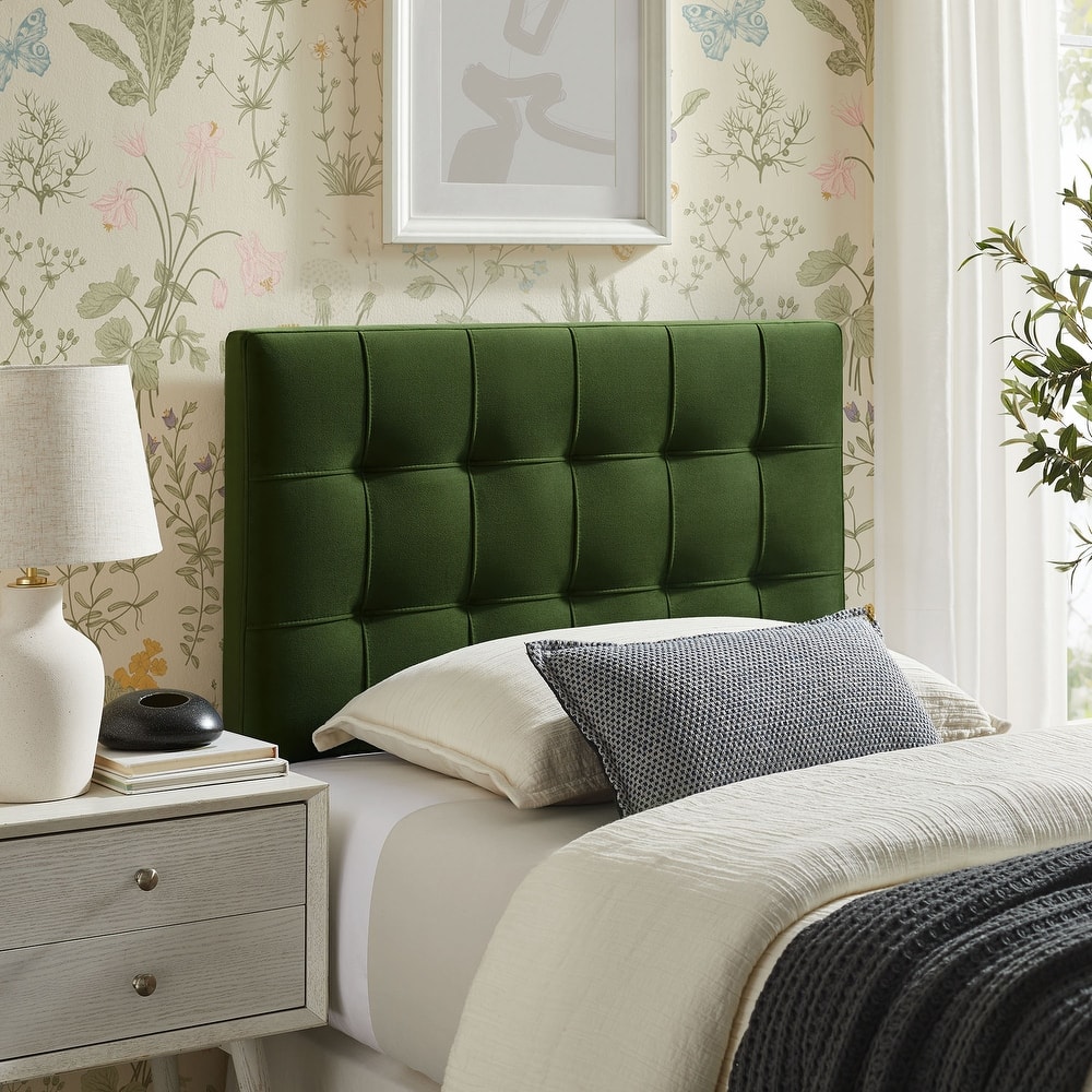 Lily Biscuit Tufted Performance Velvet Headboard